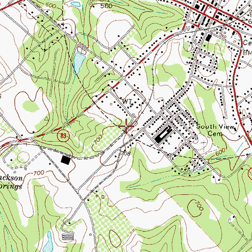 Topographic Map of Benton Crossing (historical), GA