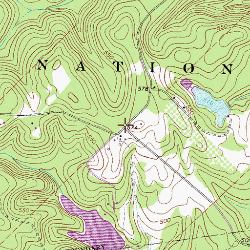 Topographic Map of Dumas Store (historical), GA