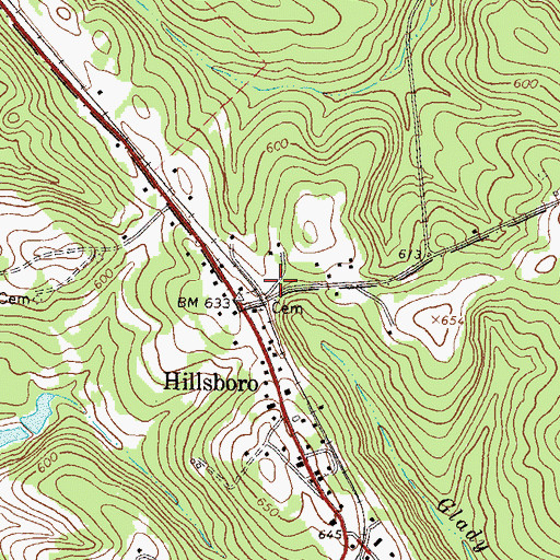 Topographic Map of Maddox Chapel Church, GA