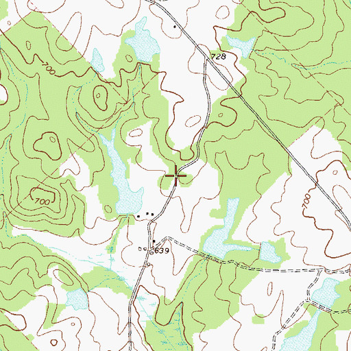 Topographic Map of Rock Hill School (historical), GA