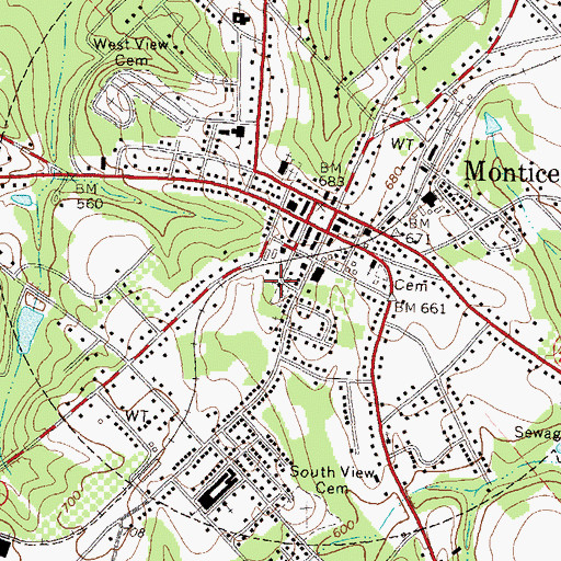 Topographic Map of Saint James African Methodist Episcopal Church, GA