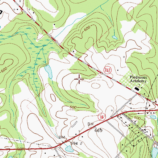 Topographic Map of Washington Park Elementary School, GA