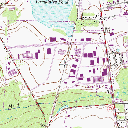 Topographic Map of Azalea City Industrial Park, GA