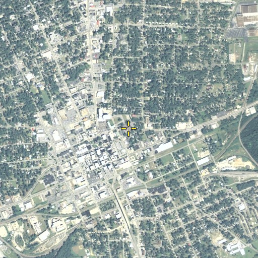 Aerial/Satellite Image of Central Avenue Church of Christ, GA