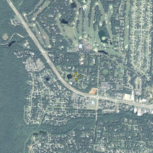 Aerial/Satellite Image of Country Club Estates, GA