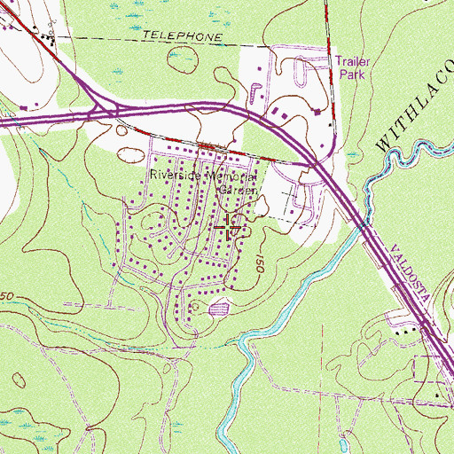 Topographic Map of Foxborough, GA