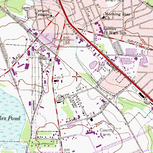 Topographic Map of Jackson, GA