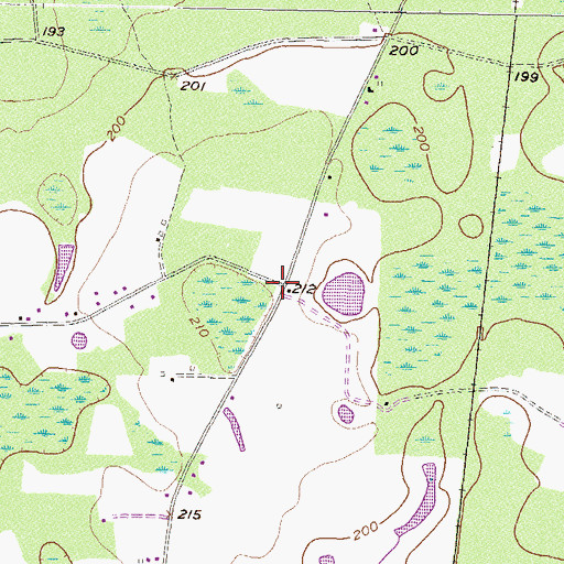 Topographic Map of Jackson School (historical), GA
