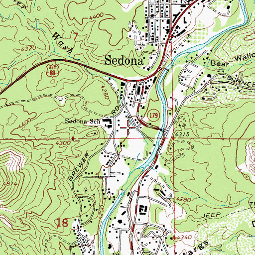 Topographic Map of Soldier Wash, AZ