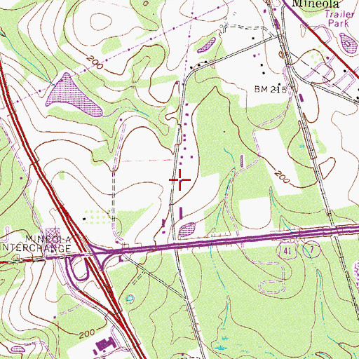 Topographic Map of Peace Freewill Church, GA