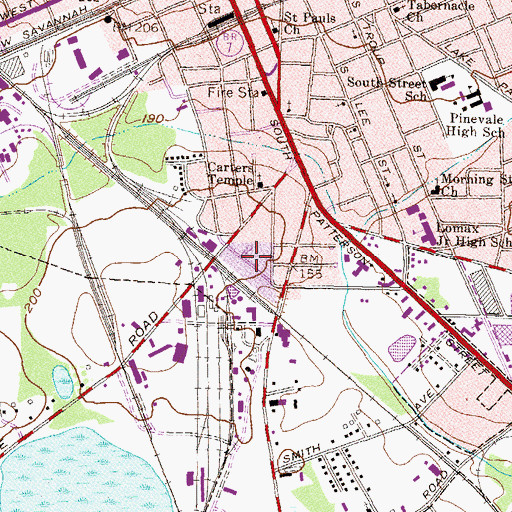 Topographic Map of Prescott, GA