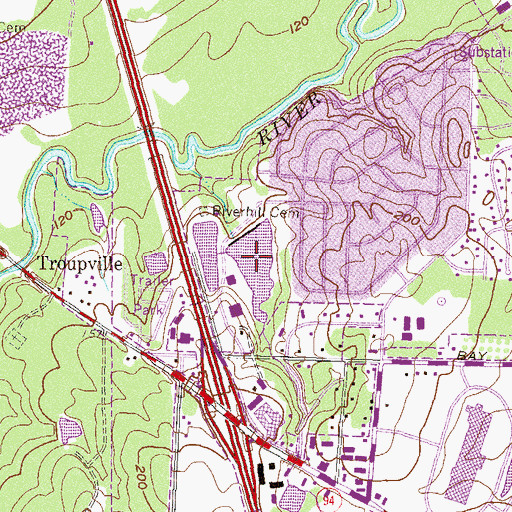 Topographic Map of Lake Sheri, GA