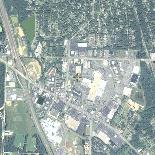 Aerial/Satellite Image of Valdosta Mall Shopping Center, GA
