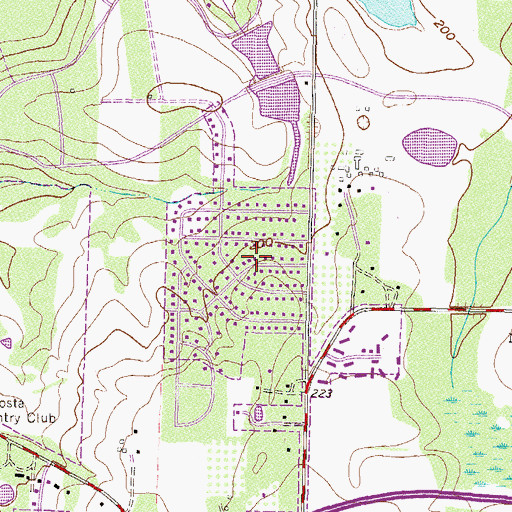 Topographic Map of Windsor Park, GA