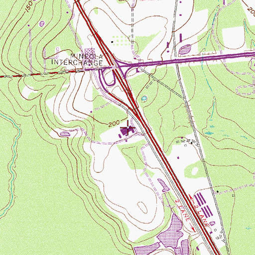 Topographic Map of Valdosta Area Vocational Technical School, GA