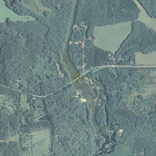 Aerial/Satellite Image of David Knott Bridge, GA