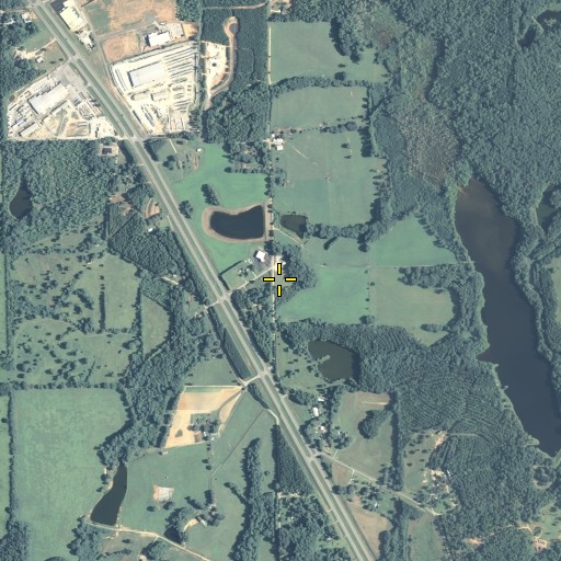 Aerial/Satellite Image of Friendship Cemetery, GA