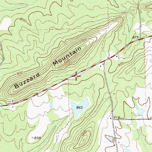 Topographic Map of Molena Assembly Church, GA