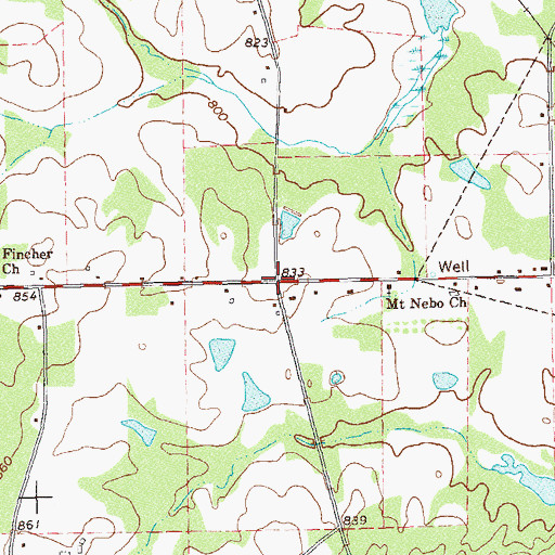 Topographic Map of Old Newman (historical), GA