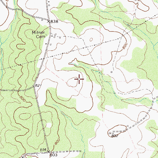 Topographic Map of Pike County, GA