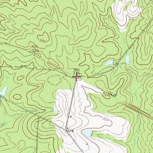 Topographic Map of Bales (historical), GA
