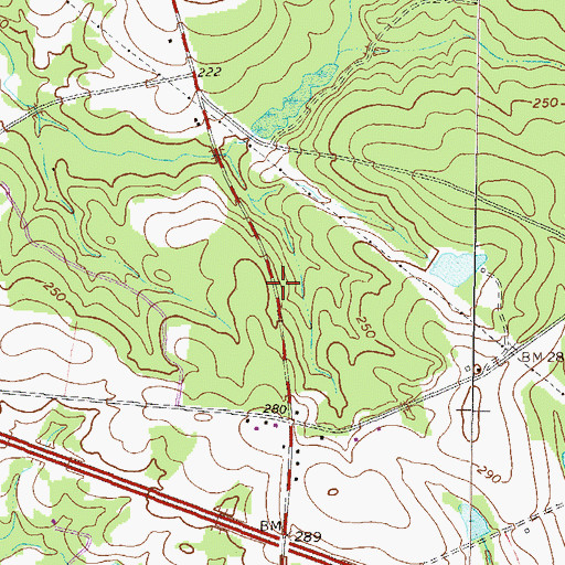 Topographic Map of Barfield Gin (historical), GA