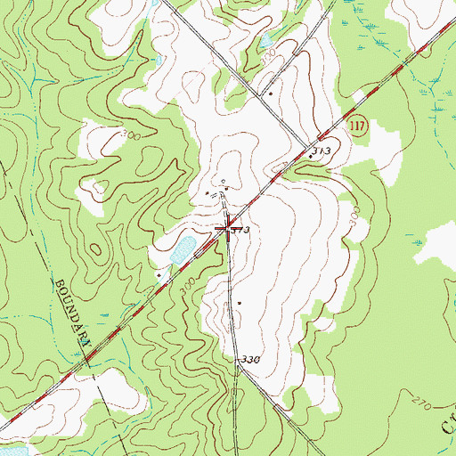 Topographic Map of Batson, GA