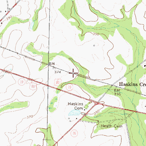 Topographic Map of Bender (historical), GA