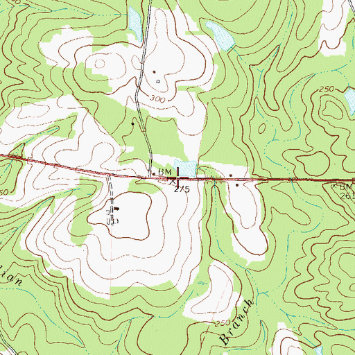 Topographic Map of Carter Gin (historical), GA