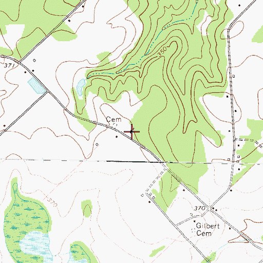 Topographic Map of Centerville Baptist Church, GA