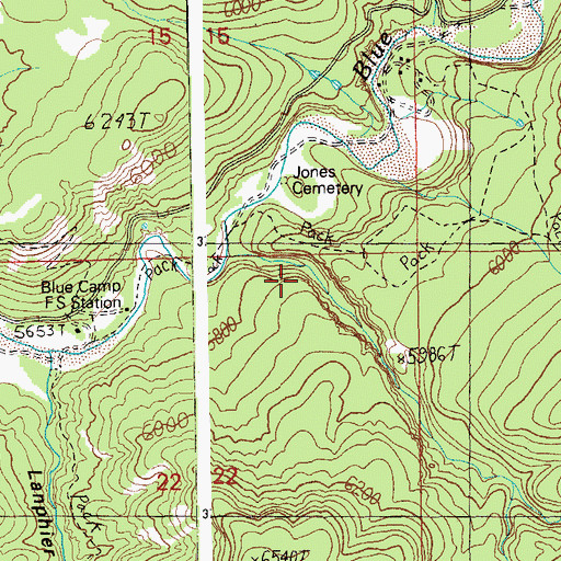 Topographic Map of S Canyon, AZ