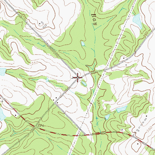 Topographic Map of Ellistor School (historical), GA