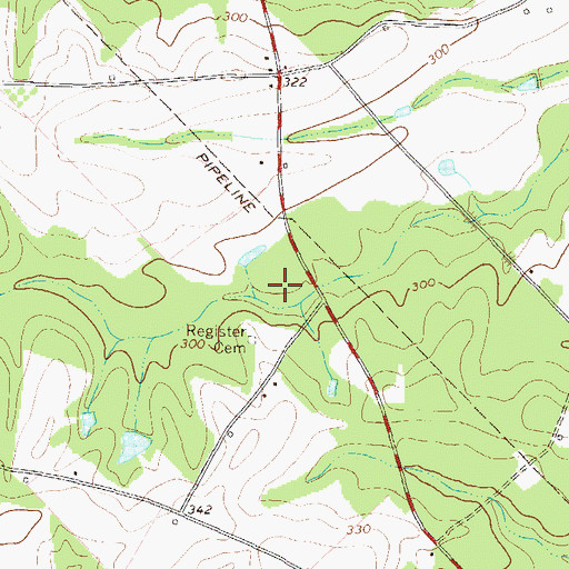 Topographic Map of Evans School (historical), GA