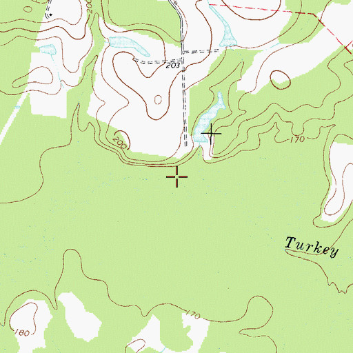 Topographic Map of Gilders Landing, GA