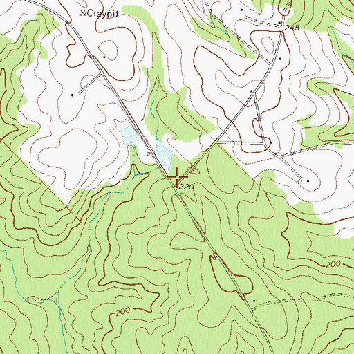 Topographic Map of Harrigan School (historical), GA