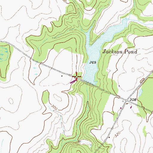 Topographic Map of Haynes Store (historical), GA