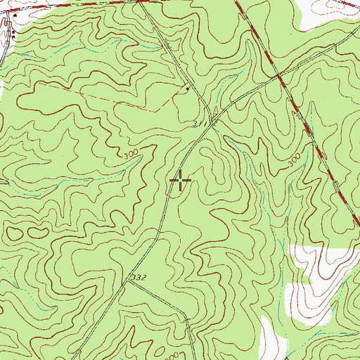 Topographic Map of Hillburn School (historical), GA