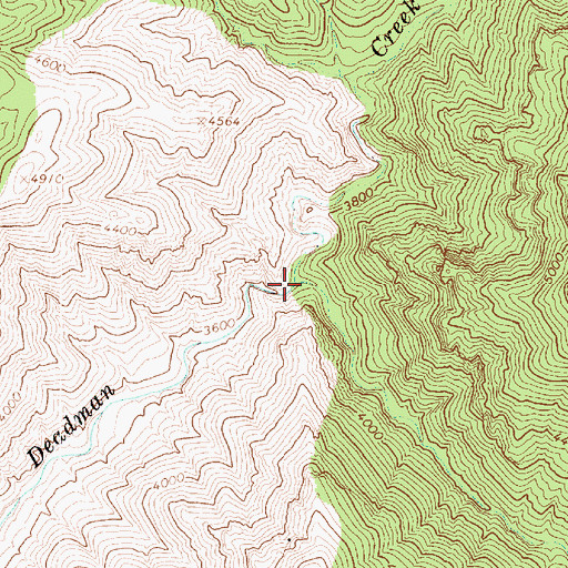 Topographic Map of South Fork Deadman Creek, AZ
