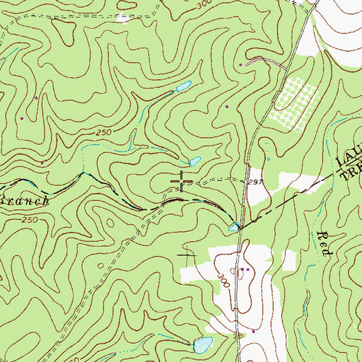 Topographic Map of Pleasant Hill Church (historical), GA
