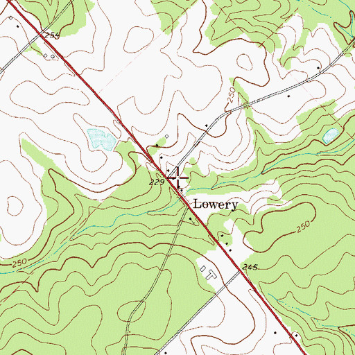 Topographic Map of Race School (historical), GA