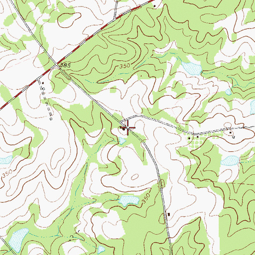 Topographic Map of Thomas Chapel, GA