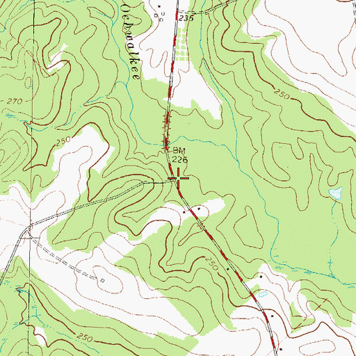 Topographic Map of Walkee (historical), GA