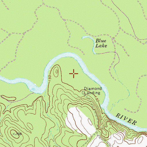 Topographic Map of Wilkes Spring, GA