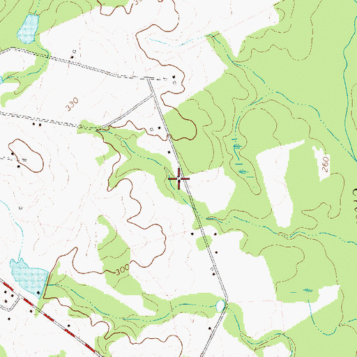 Topographic Map of Dailey Grove Church, GA