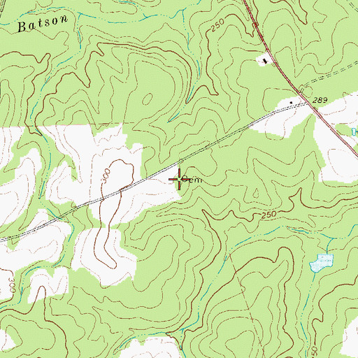 Topographic Map of Drake Cemetery, GA