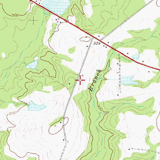 Topographic Map of Johnson County, GA