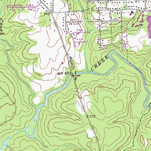 Topographic Map of Hannas Mill (historical), GA