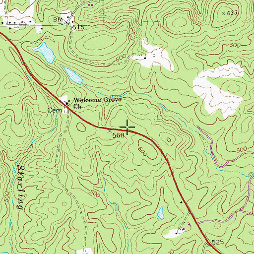 Topographic Map of Martha Berry School (historical), GA