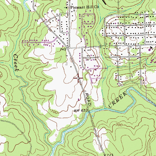 Topographic Map of New Hope Church, GA