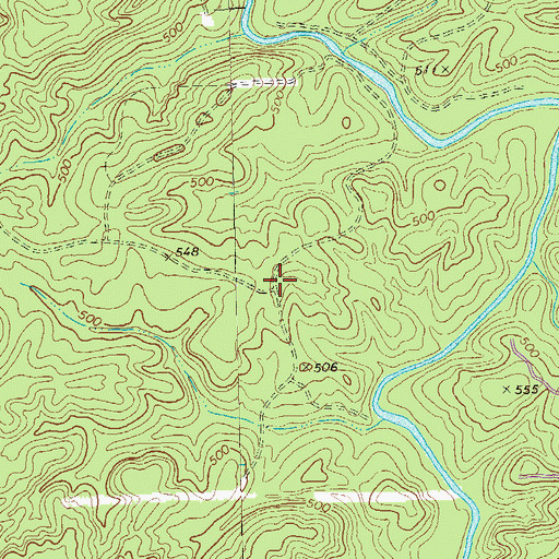 Topographic Map of Saint Paul Church (historical), GA